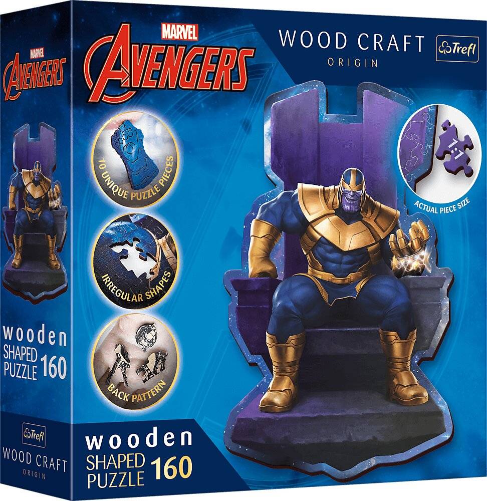 TREFL Wood Craft Origin puzzle Thanos auf dem Markt 160 Teile