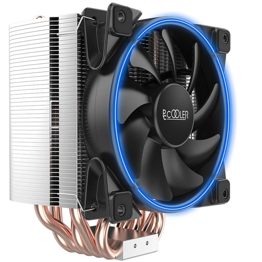 Pccooler GI-H58U CPU-Kühler in Blau - Kühlset - 12 cm - 1800 RPM - 26,5 dB - 65 cfm - Blau