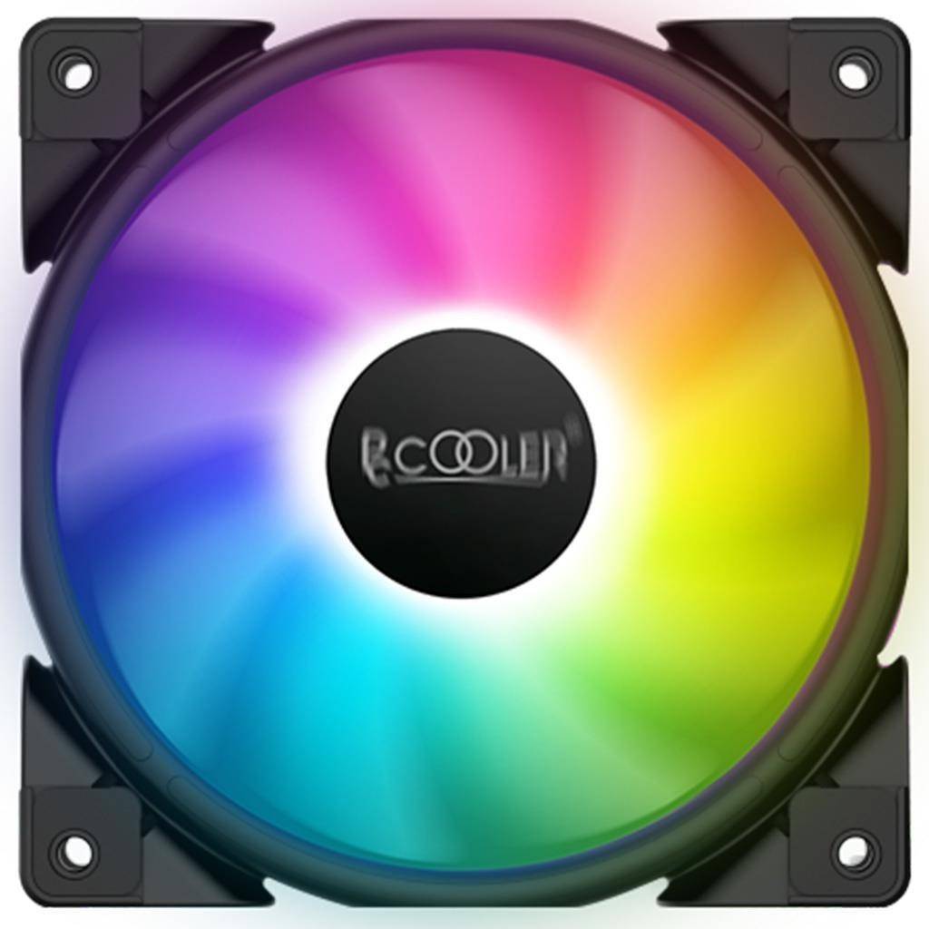 Pccooler 3in1 120mm Halo Gehäuselüfter in FRGB - Ventilator - 12 cm - 1000 RPM - 2000 RPM - 29,1 dB