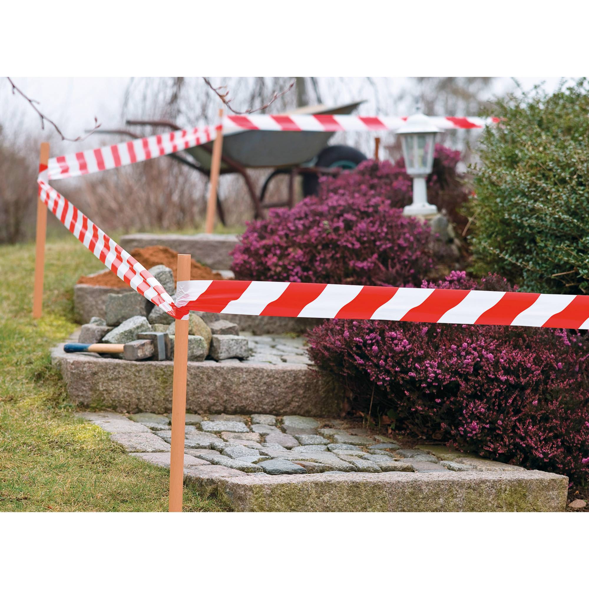 tesa Absperrband Signal 58137-00000 80mmx100m rot/weiß