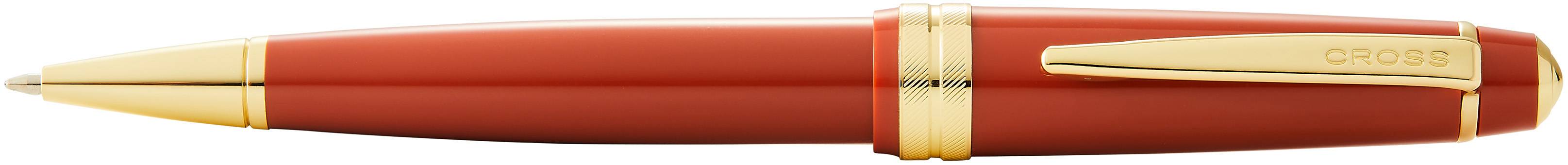 Kugelschreiber Cross Bailey light Bernstein, Goldbeschläge in Geschenkbox