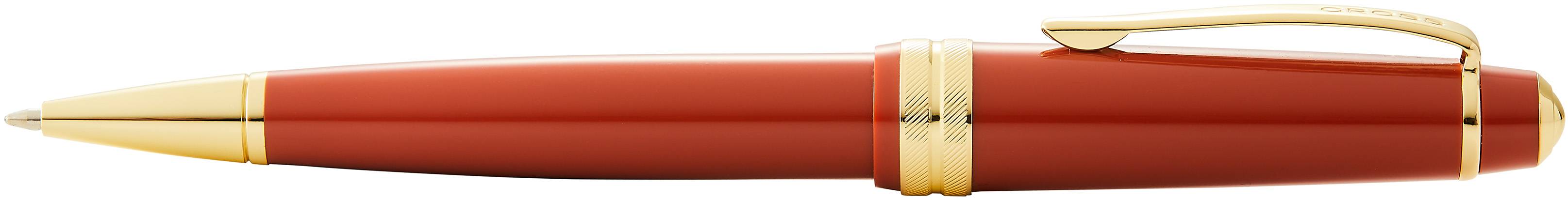 Kugelschreiber Cross Bailey light Bernstein, Goldbeschläge in Geschenkbox