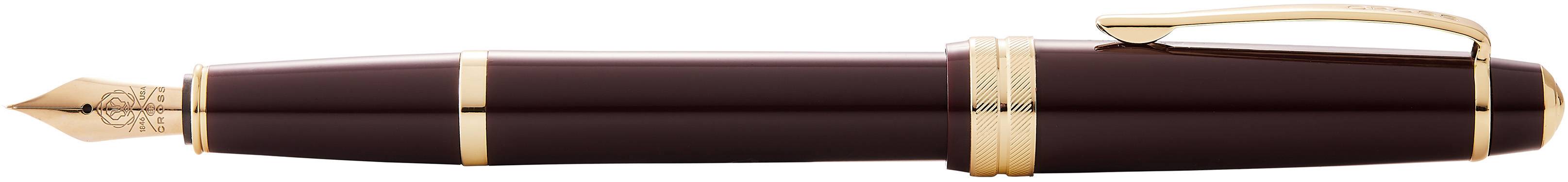 Füllfederhalter Cross Bailey Light Rot mit goldenen Beschlägen, Fein, in Box