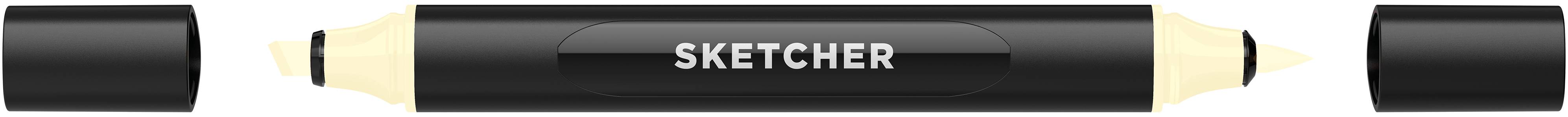 Twinmarker Sketcher brush+chisel Y 010 creme