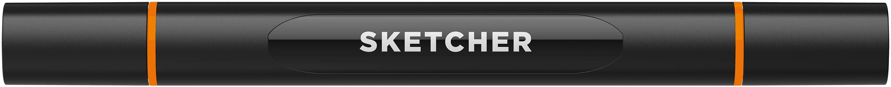 Twinmarker Sketcher brush+chisel O 055 orange