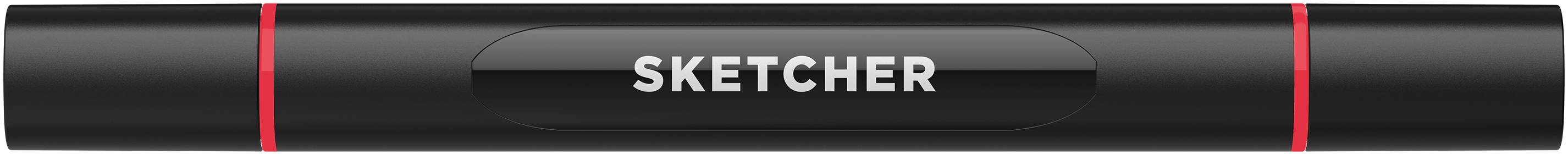 Twinmarker Sketcher brush+chisel R 095 kirschrot