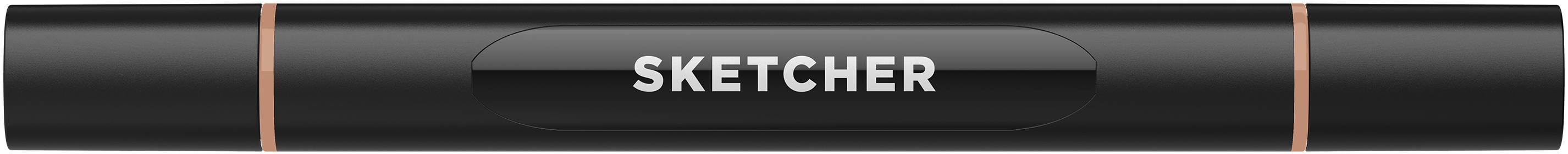 Twinmarker Sketcher brush+chisel M 125 mahagoni