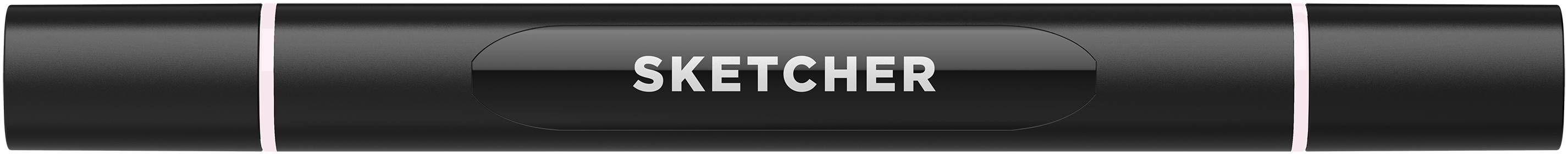 Twinmarker Sketcher brush+chisel P 140 hellpink