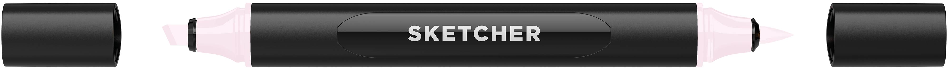 Twinmarker Sketcher brush+chisel P 140 hellpink