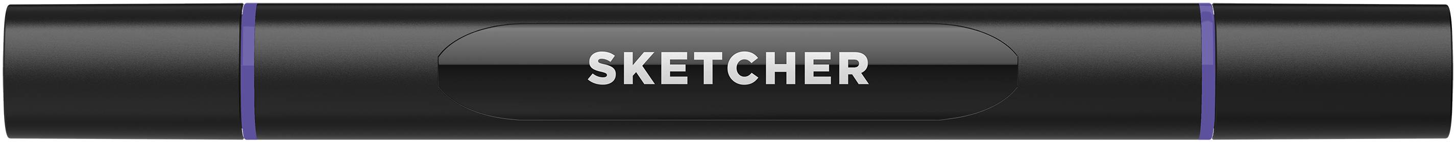Twinmarker Sketcher brush+chisel V 215 violett