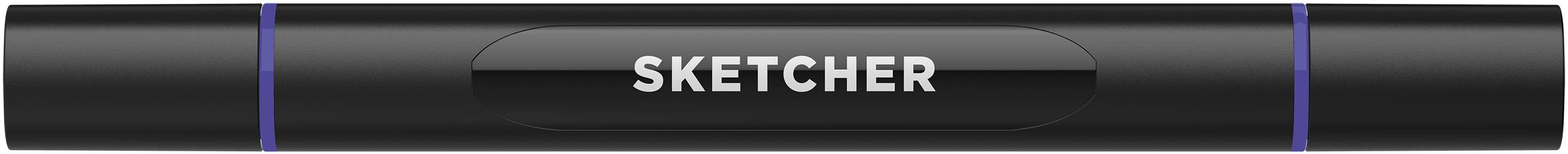 Twinmarker Sketcher brush+chisel V 225 blaubeere