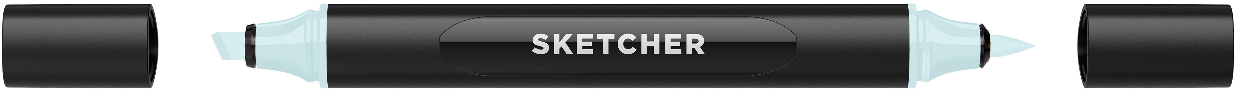 Twinmarker Sketcher brush+chisel B 255 himmelblau hell