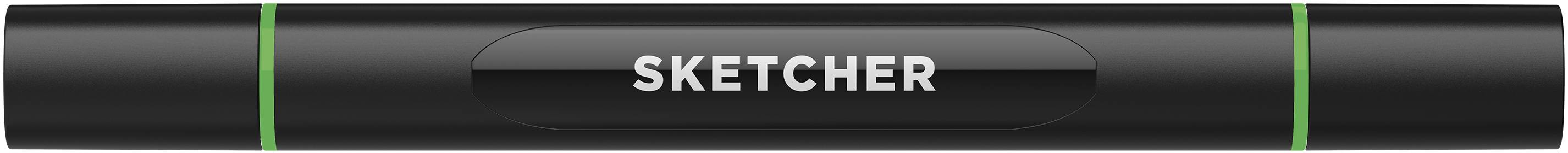 Twinmarker Sketcher brush+chisel YG390 apfelgrün