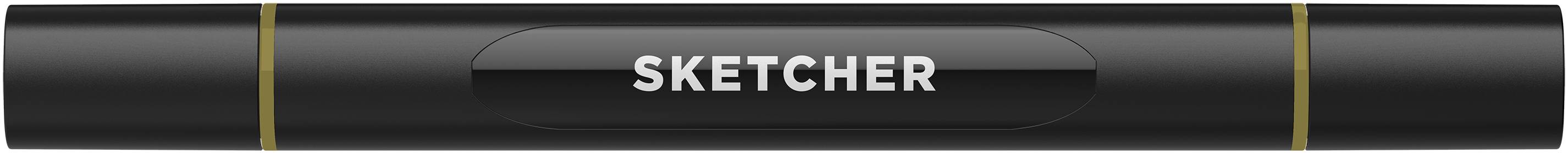 Twinmarker Sketcher brush+chisel K 415 olive
