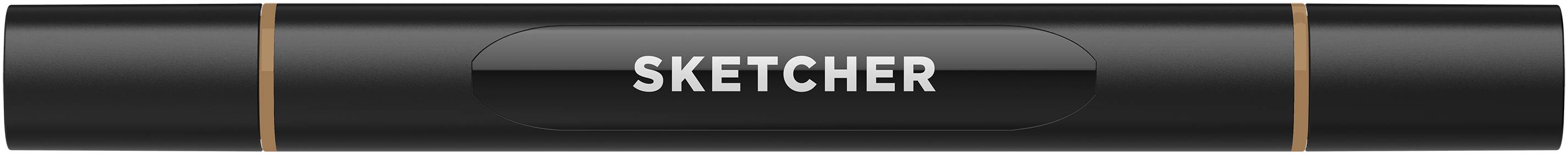 Twinmarker Sketcher brush+chisel BR480 gebrannte siena