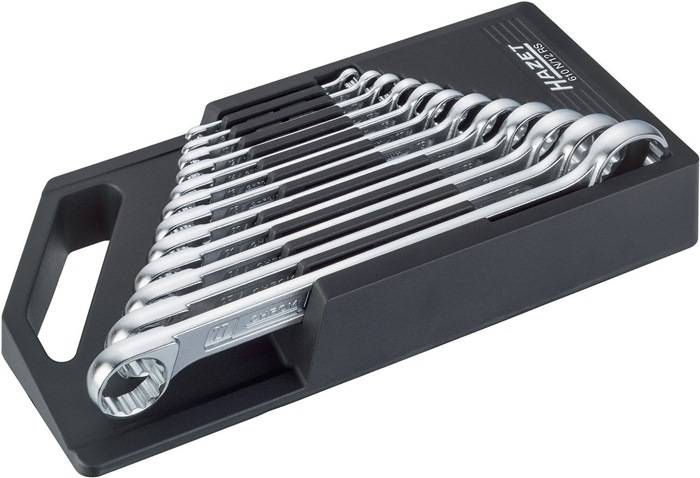 Doppelringschlüssel-Satz 610N/12RS, A-Dpp-6kt., Anz. WKZ:12, HAZET