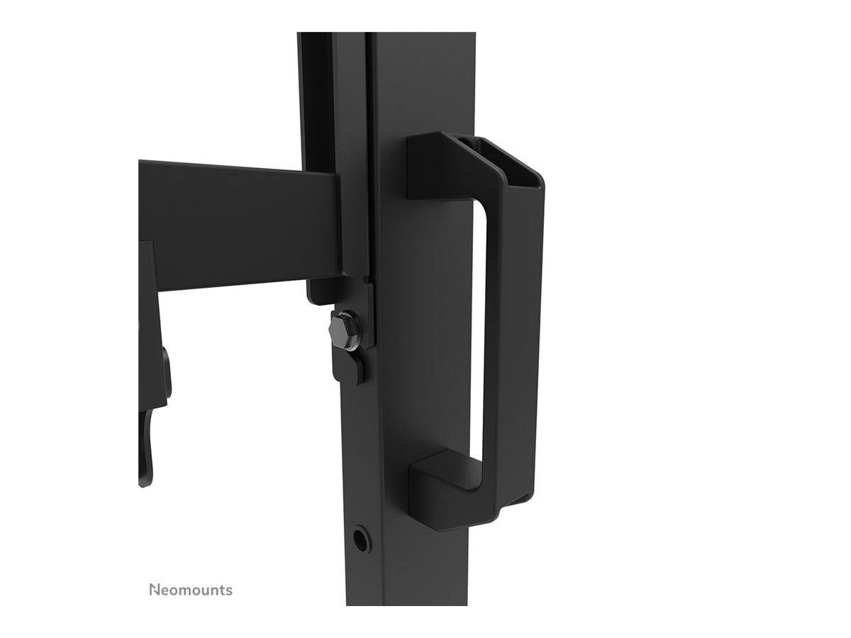 Neomounts FL50-575BL1 - Wagen - robust - für Displayständer - Bodenständer - verriegelbar - Stahl - Schwarz - Bildschirmgröße: 178.1-301.4 cm (65
