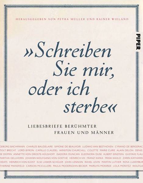 Schreiben Sie mir, oder ich sterbe