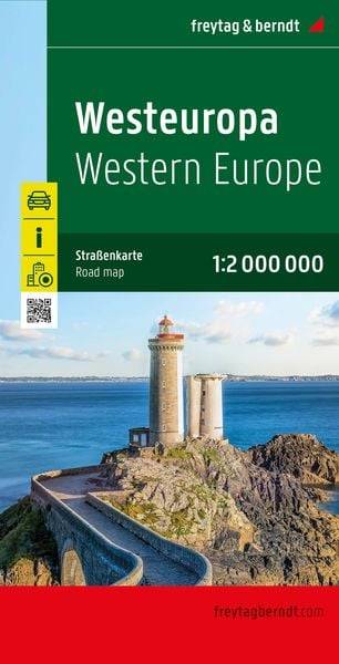Westeuropa, Straßenkarte 1:2.000.000, freytag & berndt