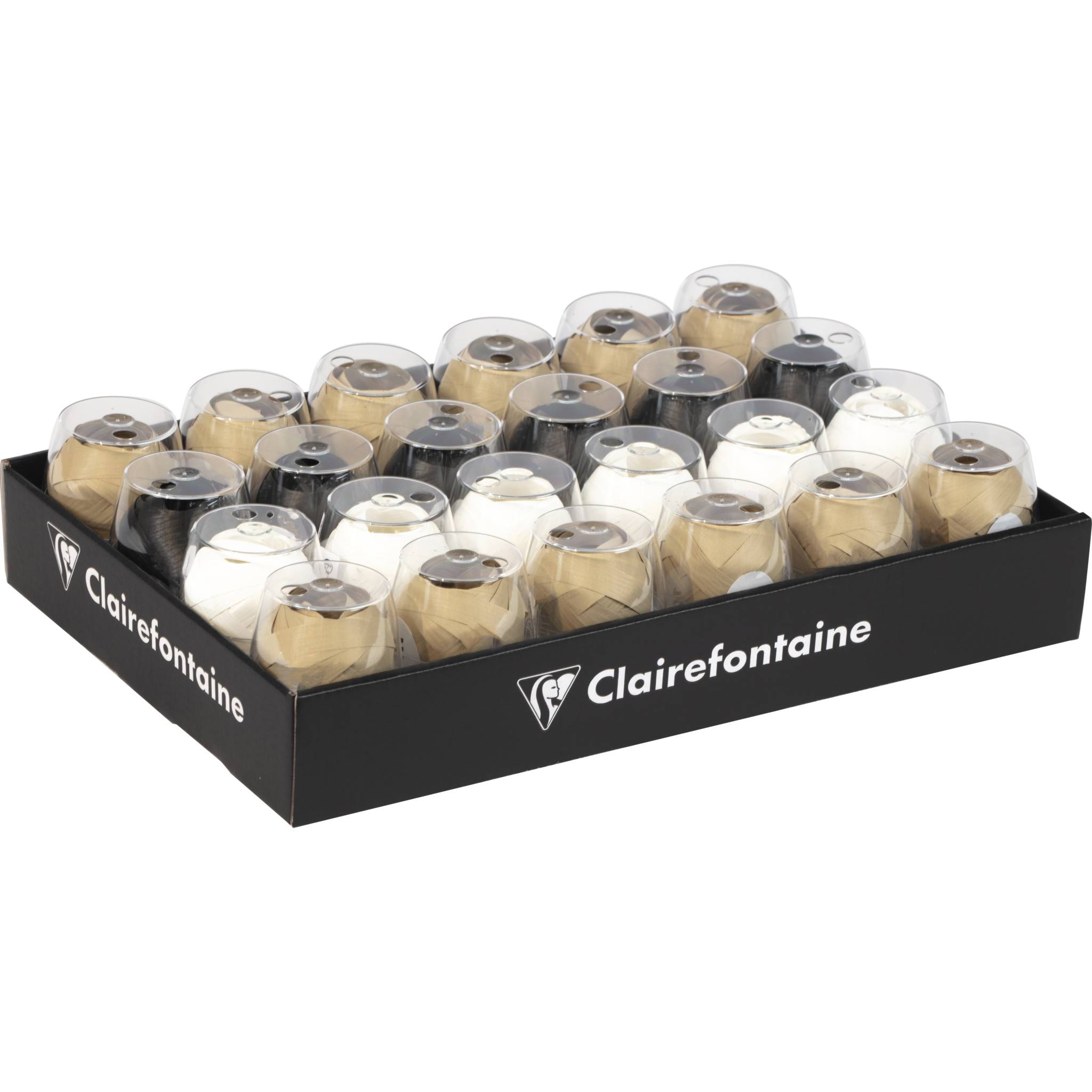 Clairefontaine 24 Geschenkband 24 matt 10mx7mm st - Sortierung 613201C