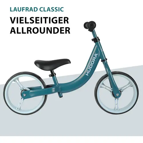 HUDORA Laufrad Classic | Kinder-Laufrad mit extra breiten 12 Zoll Rädern | Lauflernrad ab 3 Jahre |Blau HUDORA Laufrad Classic | Kinder-Laufrad mit extra breiten 12 Zoll Rädern | Lauflernrad ab 3 Jahre |Blau