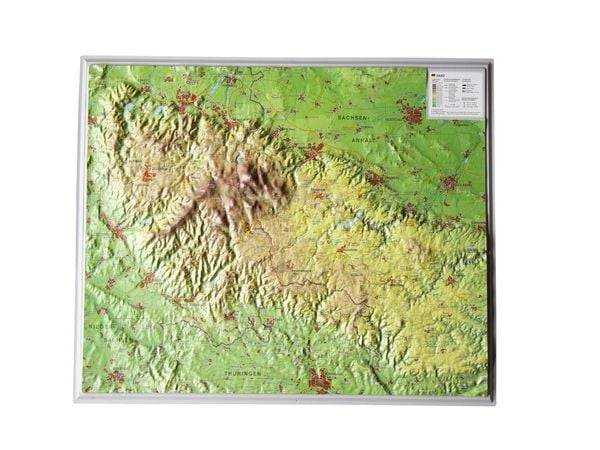Reliefkarte Harz 1 : 200.000