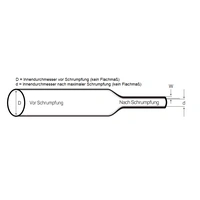 S2466 Größe 10,2mm/3,8mm Schrumpfschlauch mit Kleber (1,2m Länge) S2466 Größe 10,2mm/3,8mm Schrumpfschlauch mit Kleber (1,2m Länge)