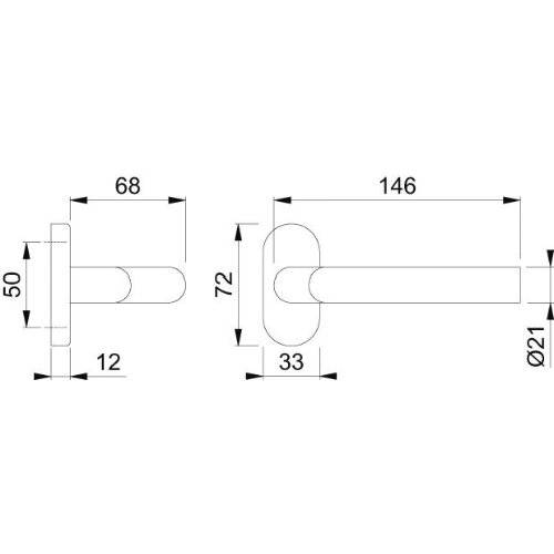 Hoppe Halbgarnitur Amsterdam FS-E1400GF2/55, 9, F69