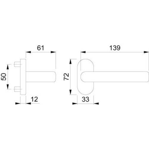 Hoppe Halbgarnitur Liverpool FS-E1313G/55, 9, F69