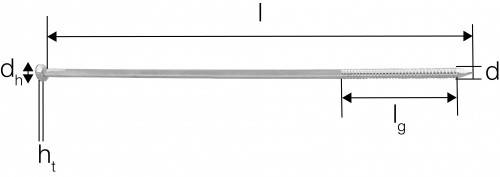 Simpson Sparrennagel SN 6.0x260