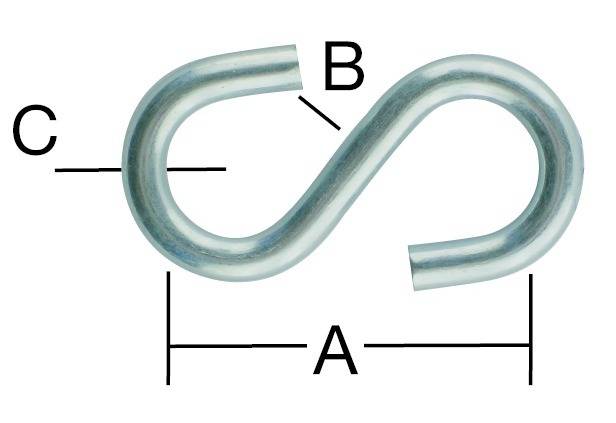 Vormann S-Haken 27X5,5X4mm RF (V2A) 2 St.