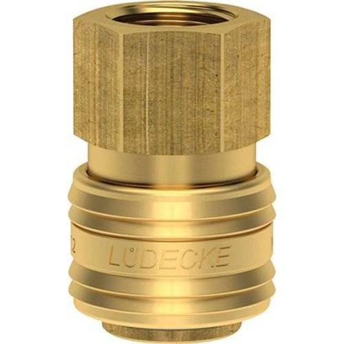 Schnellverschlusskupplung NW 7,2mm, Messing, Serie ES, IG G1/4" LÜDECKE