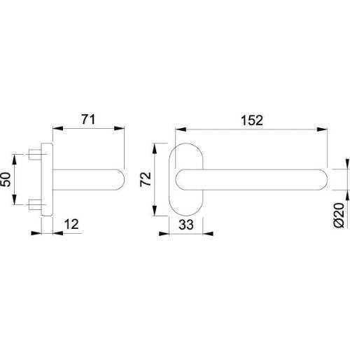 Hoppe Halbgarnitur Paris FS-138GF/55, 9, F1