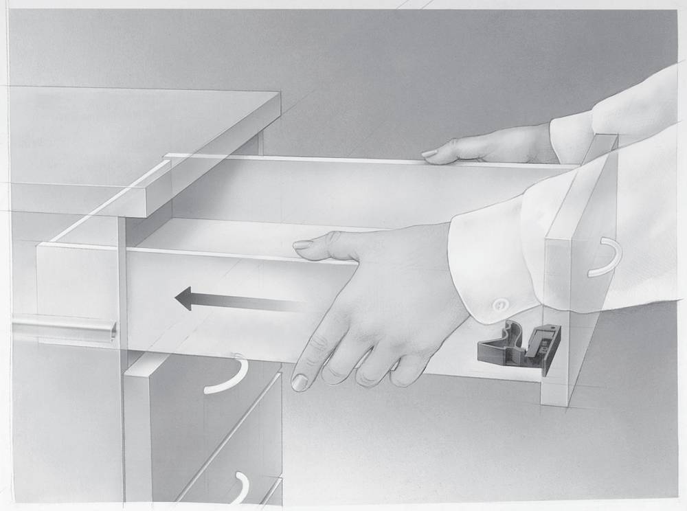 Quadro V6 Vollauszug 520 mm Silent System 30 kg EB20 VE1