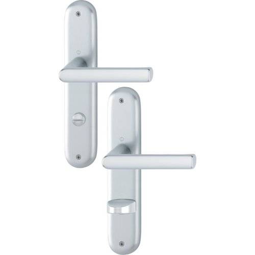 Hoppe Drückergarnitur Hamburg 1700/273P, LS, WC/S78/8 (5), F1, TS 37-42, o. No.