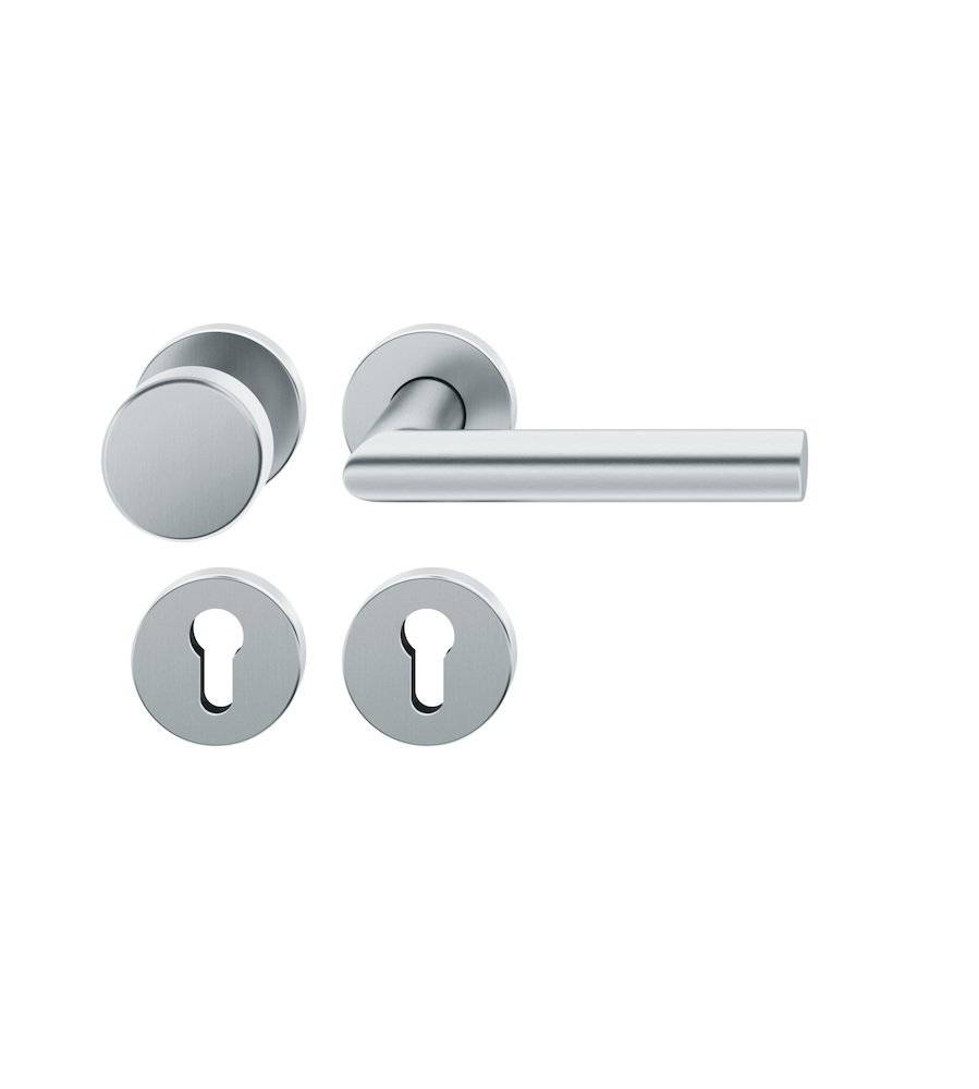 FSB Wechselgarnitur,mit Rosetten,rund 12 1076,PZ,VK8,DIN Links-Rechts,edelstahl