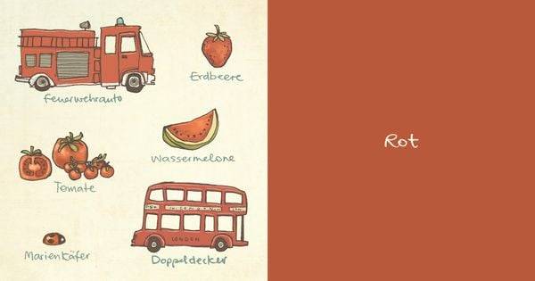 Die kleine Mini-Bibliothek der Farben: Ein farbenfrohes Pappbilderbuch für Kinder ab 24 Monaten (Die Mini-Bibliothek der Wörter)