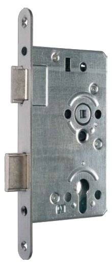 Technische Zeichnung eines Türgriffs mit folgenden Abmessungen: Höhe 368mm, Breite 50mm, Tiefe 15mm, mit zwei Befestigungsschraubenlöchern.