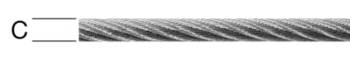 Vormann Stahldrahtseil verzinkt 5 mm 6x7 +Faser