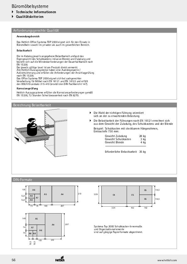 Quadro 12 Silent System für Schreibmaterial-Auszug