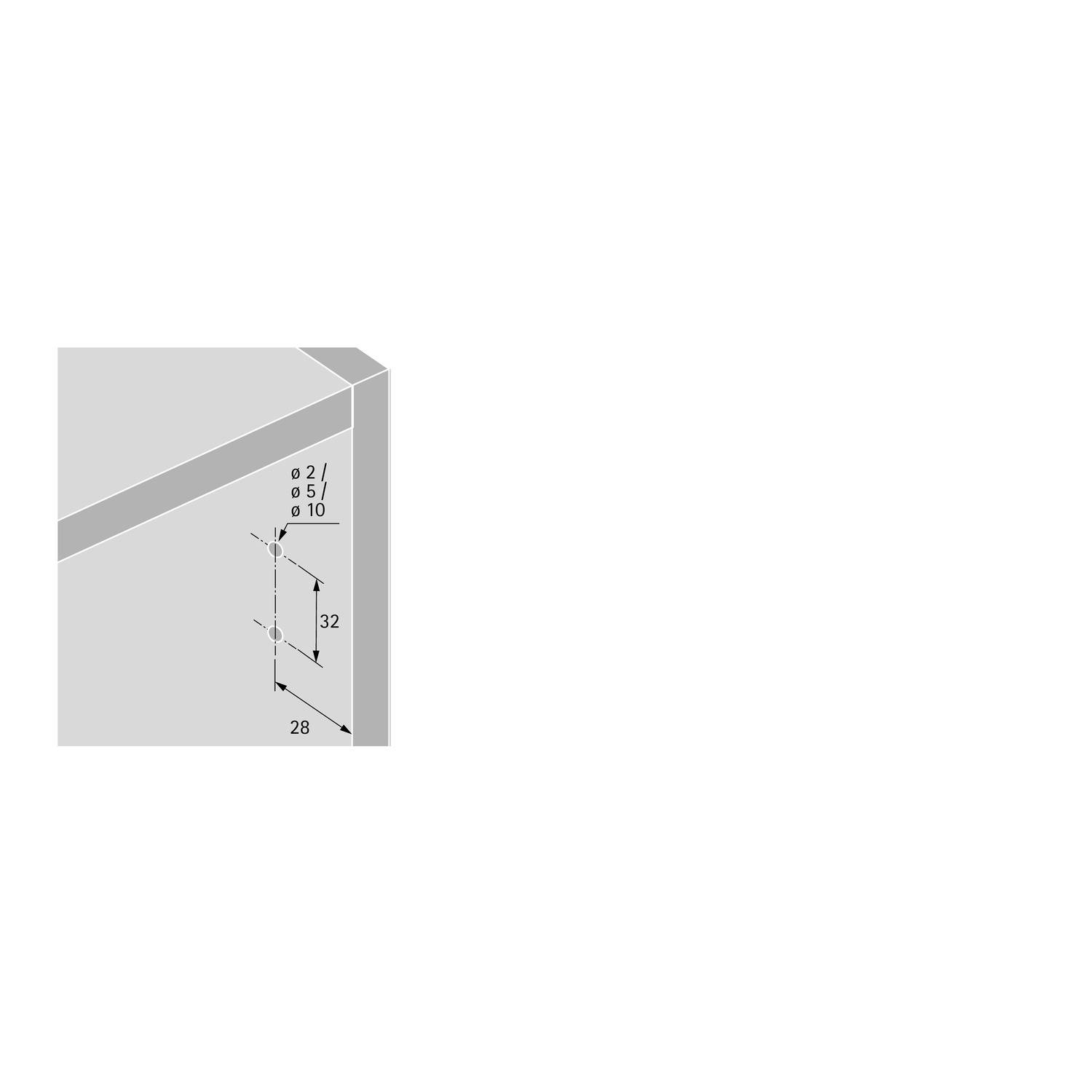 Hettich Push to open Silent für Drehtüren anthrazit, z. Anschrauben