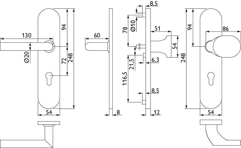 Hermat ZT-EN2-Schutzwechselgarnitur 1802 BASIC 02 *1802/2091.S/3128/EN2.PZW-60*