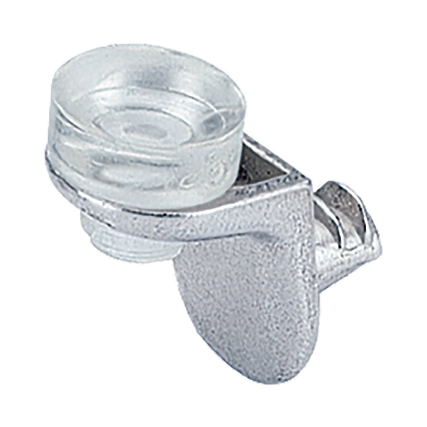 Bodenträger Sekura 8, vernickelt, mit Glasbodenhalter