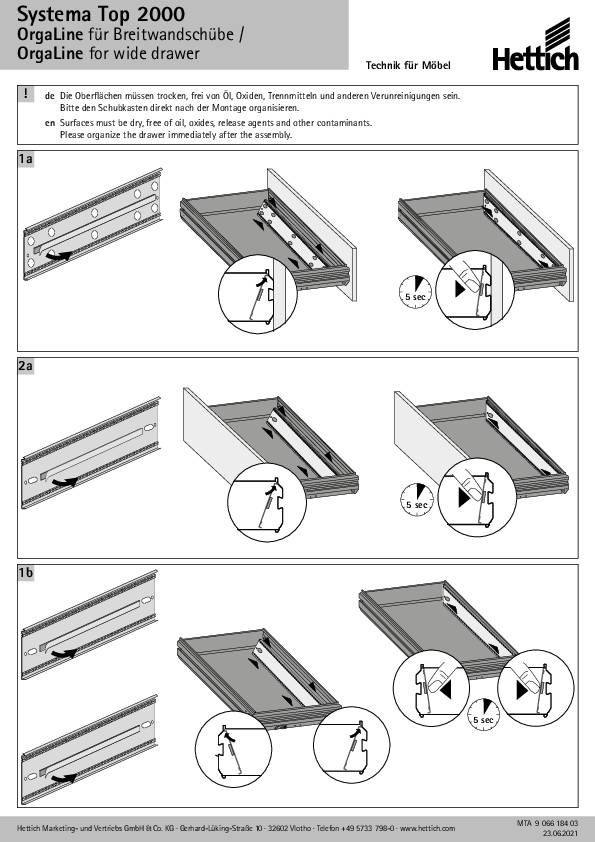 Orgaline Alu-Finish AB 736 mm