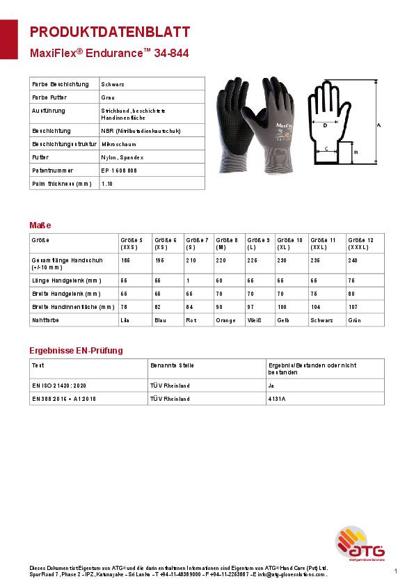 ATG® MaxiFlex® Endurance Nylon-Strickh. (34-844)