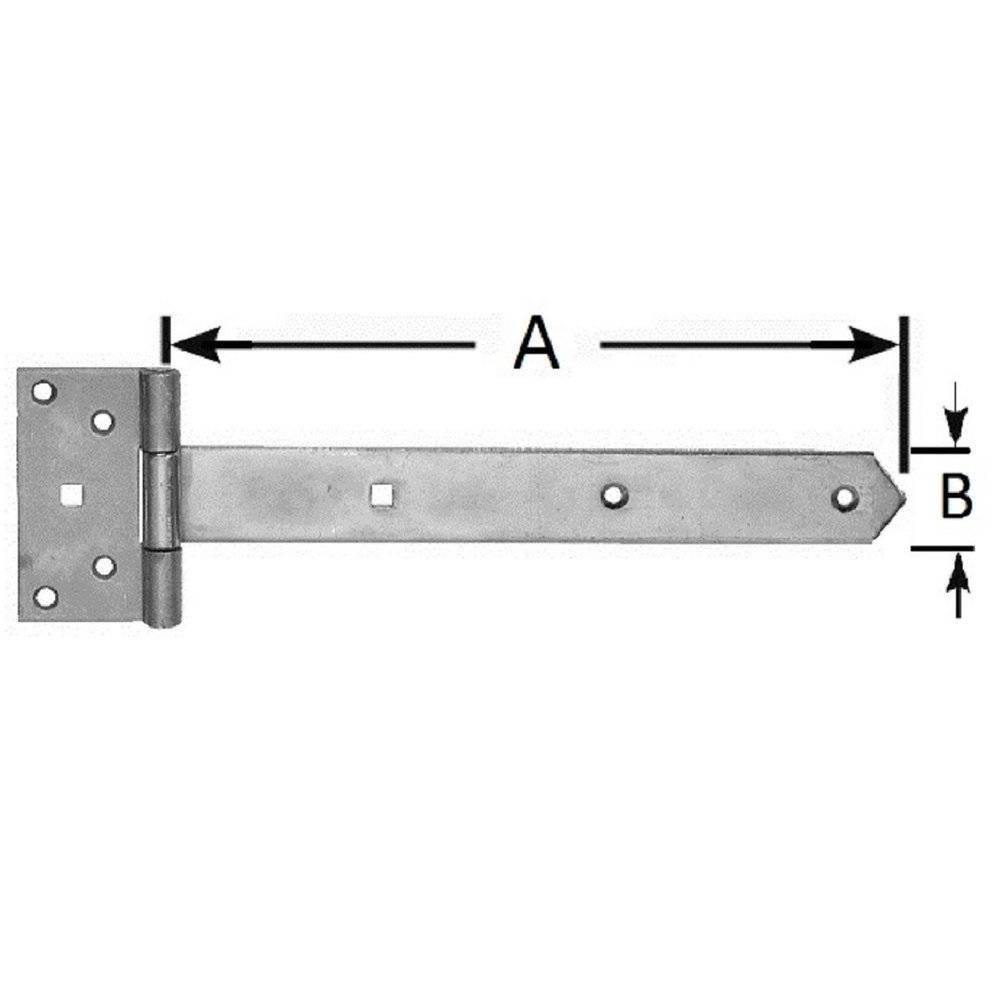 Metallbandschloss-Diagramm mit horizontalem Arm mit der Bezeichnung „A
