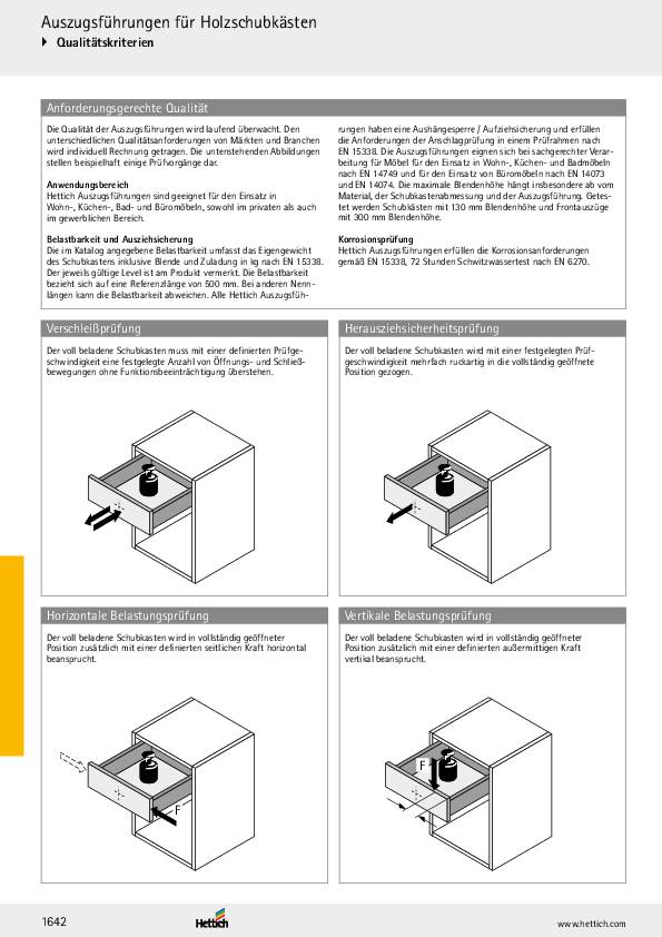 Kugel-Überauszug KA 4620, 650 mm 90 kg, EB 19 mm, teilbar