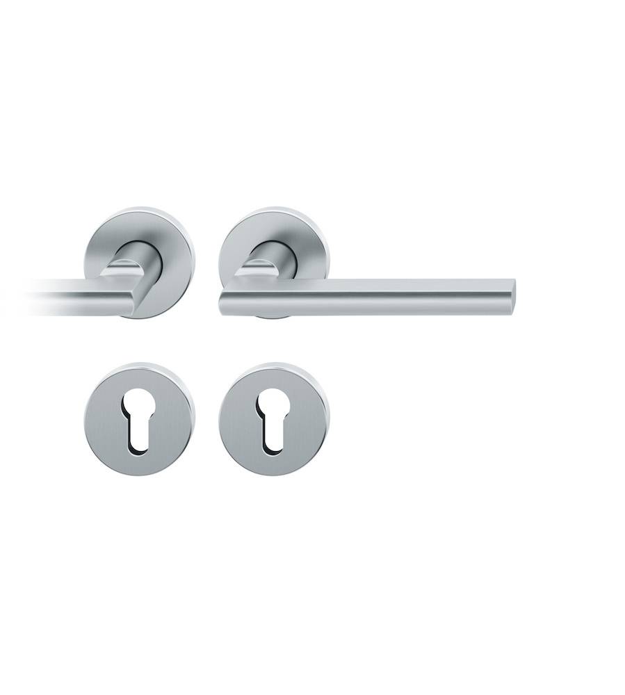 FSB OT-Drückergarnitur,mit Rosetten,rund 12 1035,PZ,DIN Links-Rechts,edelstahl