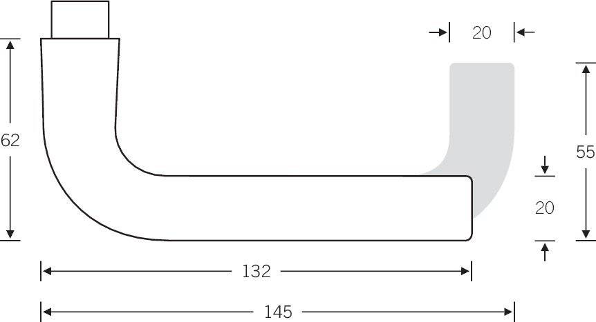 Querschnitt einer Glaspaneele mit Aluminiumbefestigung, zeigt Konstruktionsdetails und innere Struktur für architektonische Gestaltung.