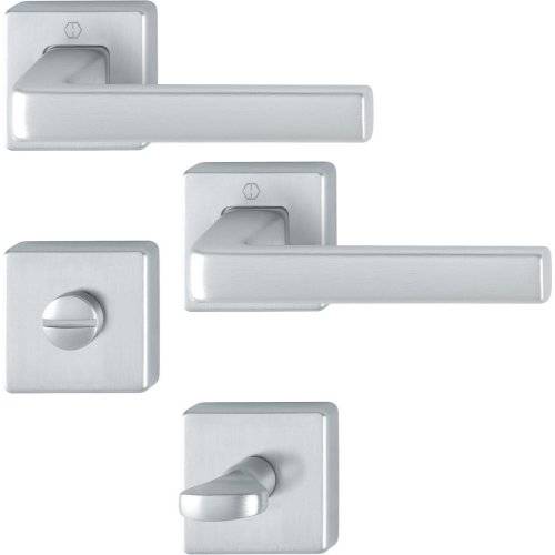 Hoppe Drückergarnitur Dublin 1124/843KV/843KVS, WC/S, 8(5), F94-1, TS 37-42